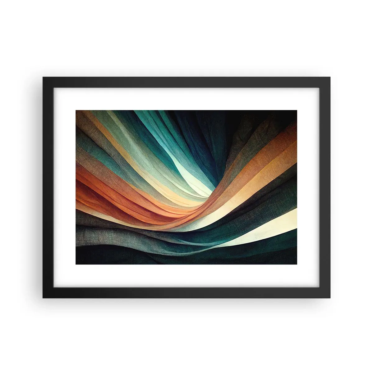 Poster in cornice nera - Intessuto di colore - 40x30 cm