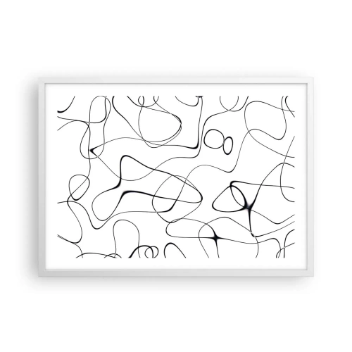 Poster in cornice bianca - Strade della vita, eventi del destino - 70x50 cm