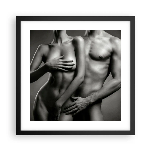 Poster in cornice nera - Adamo ed Eva - 40x40 cm