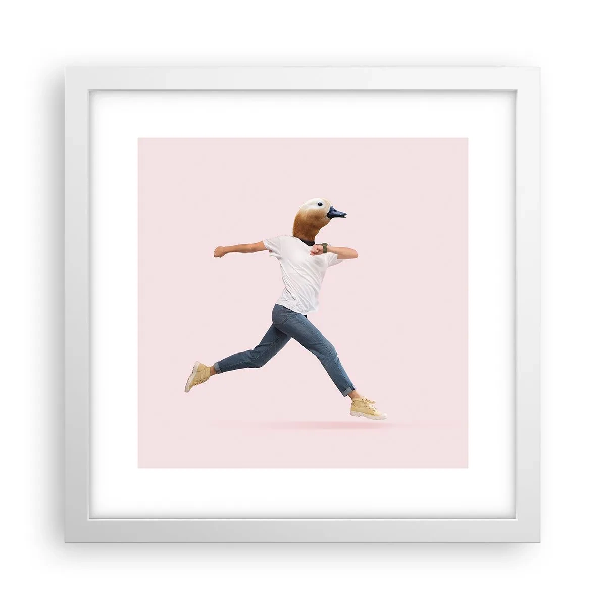 Poster in cornice bianca - Un pizzico di assurdo - 30x30 cm