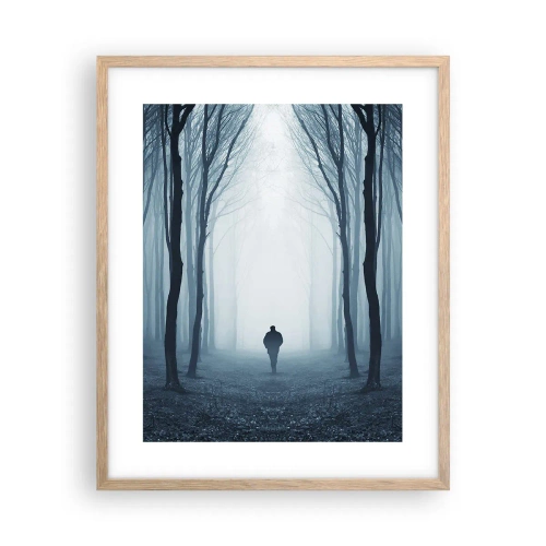 Poster in cornice rovere chiaro - E tutto è semplice e chiaro - 40x50 cm
