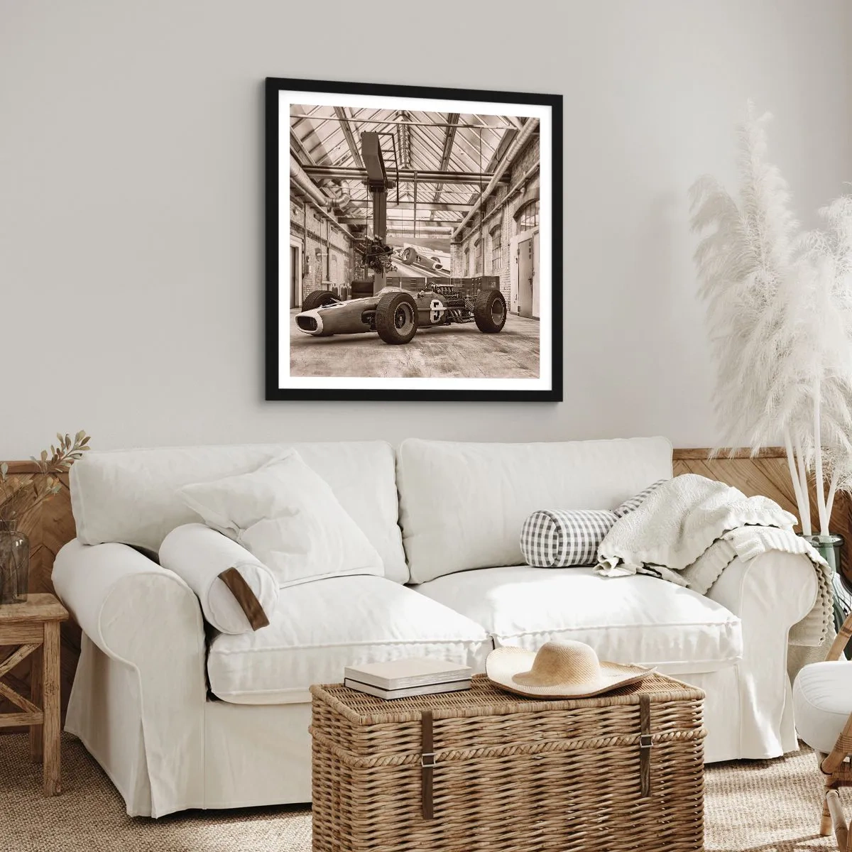 Poster in cornice nera - Il riposo del vincitore - 40x40 cm