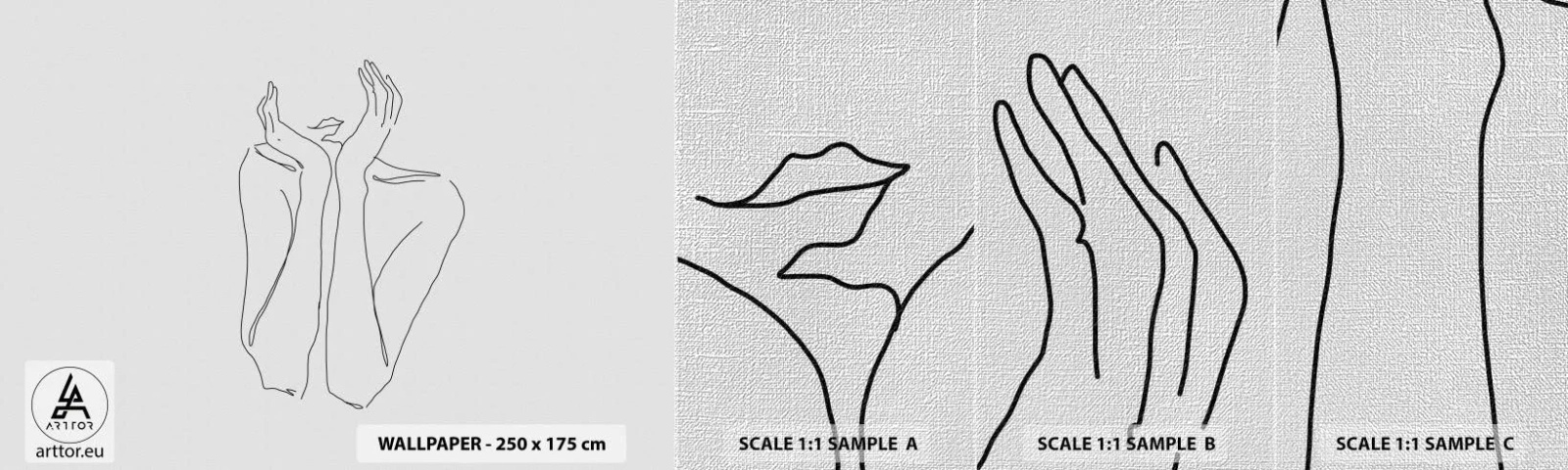 Campione di Fotomurale Premium Canvas - Quello che sognano le ragazze - Donna, Grafica, Pezzo - 100x30 cm