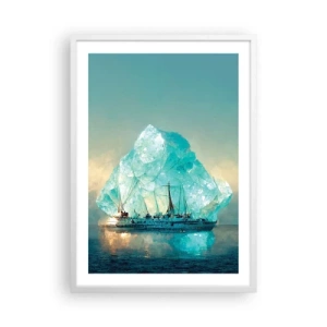 Poster in cornice bianca - Brillante artico - 50x70 cm