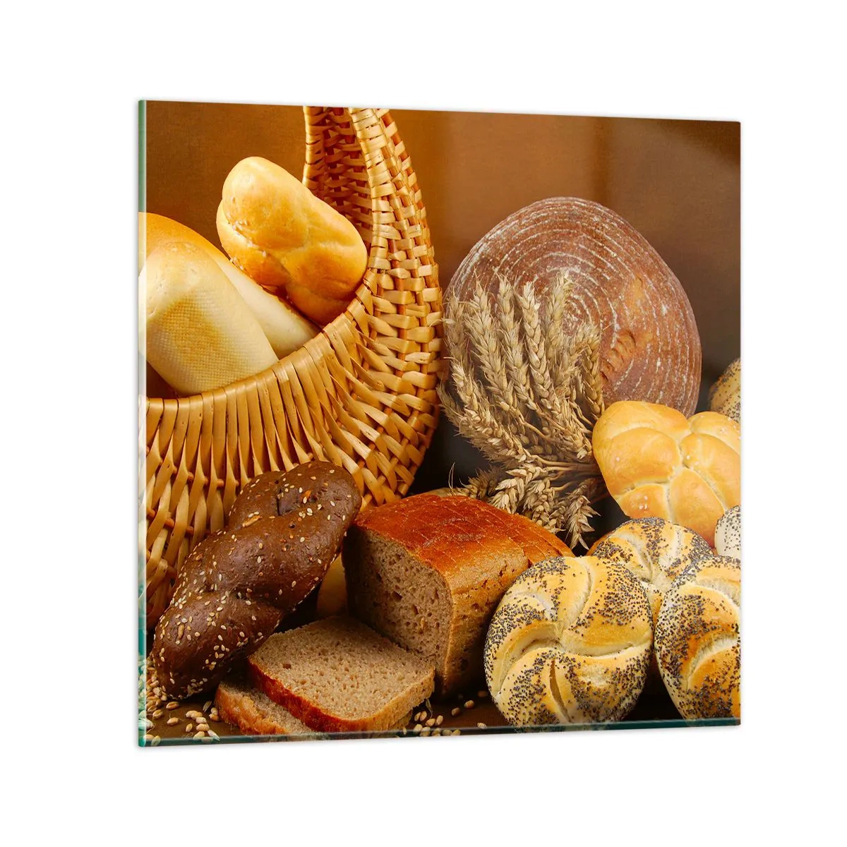 Quadro su vetro - Direttamente dal forno - 70x70 cm