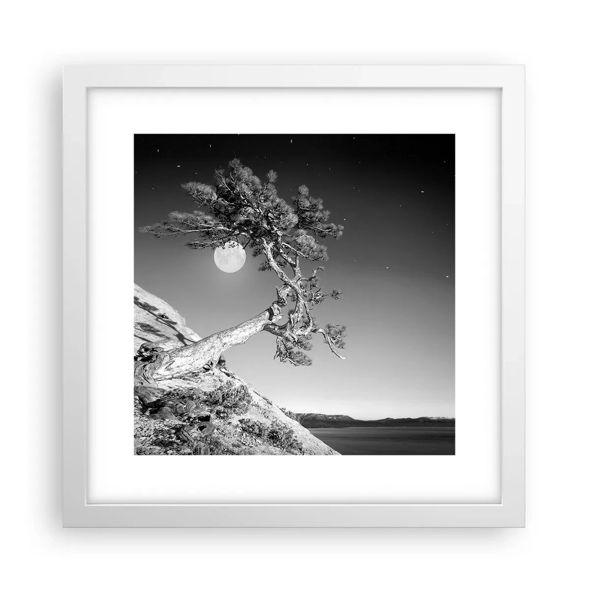 Poster in cornice bianca - Guerriera vittoriosa  - 30x30 cm