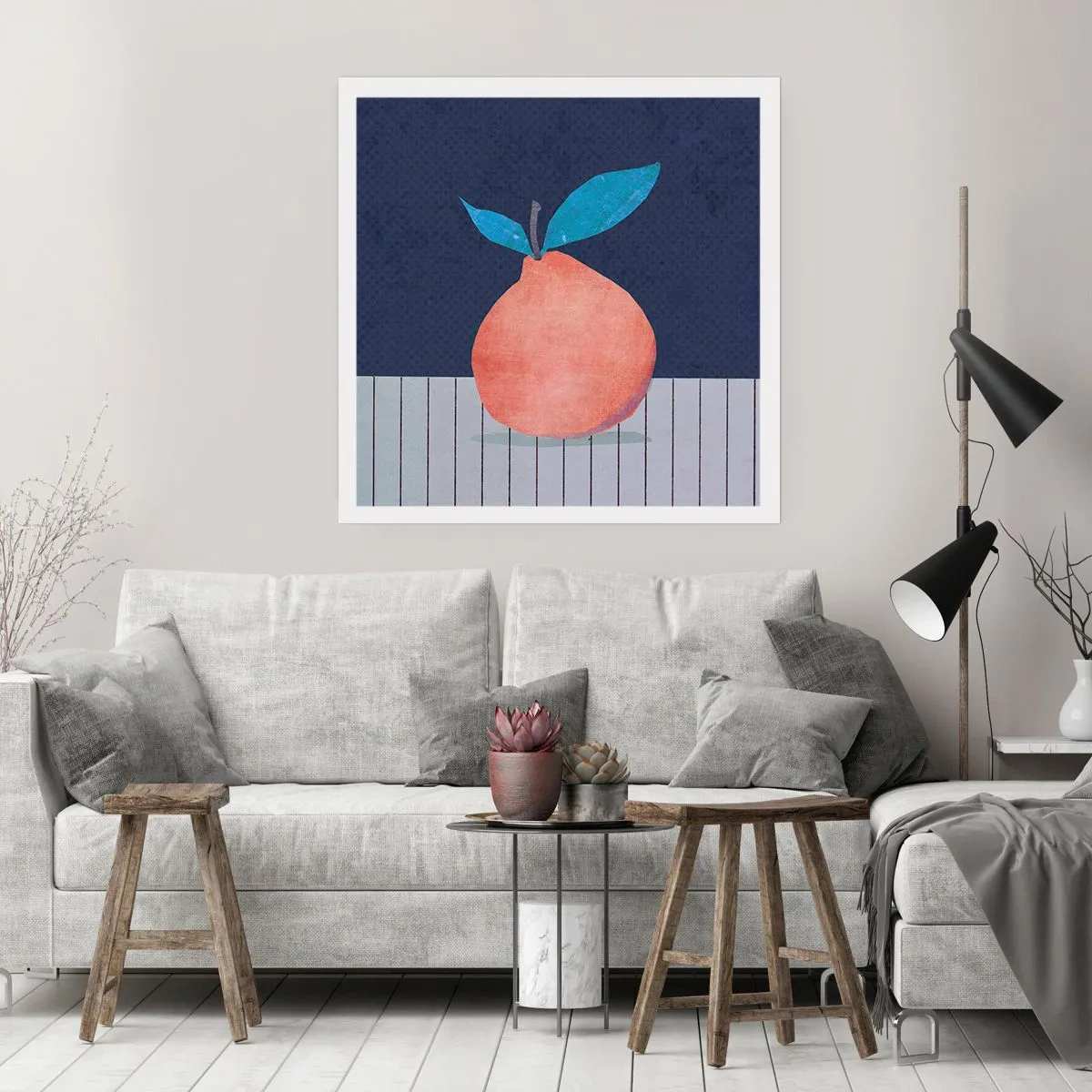 Poster - Convessità e piano - 50x50 cm