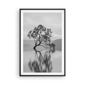 Poster in cornice nera - C'è un paese così - 61x91 cm