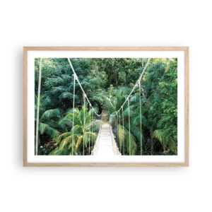 Poster in cornice rovere chiaro - Welcome to the jungle! - 70x50 cm