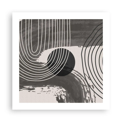 Poster - L'ovale vittorioso - 50x50 cm