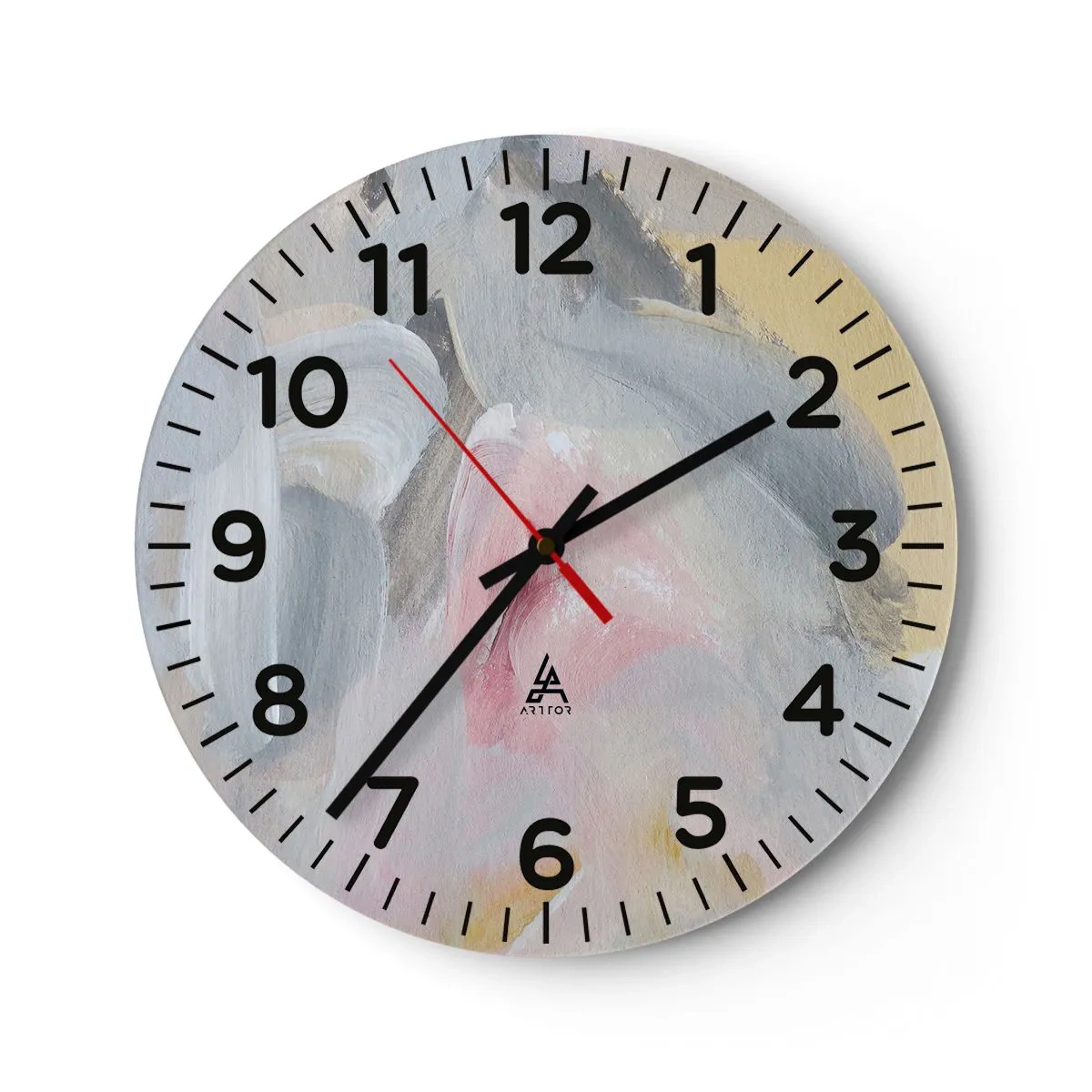 Orologio da parete - Orologio in Vetro - Nel mondo pastello - 30x30 cm