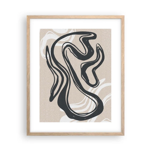 Poster in cornice rovere chiaro - Espressione moltiplicata - 40x50 cm