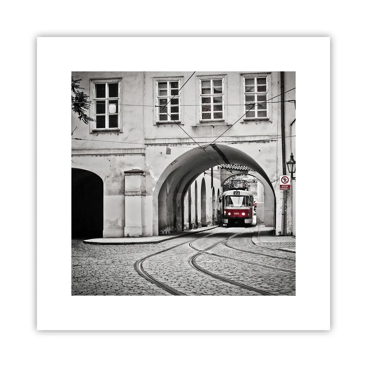 Poster - Attraverso il labirinto cittadino - 30x30 cm