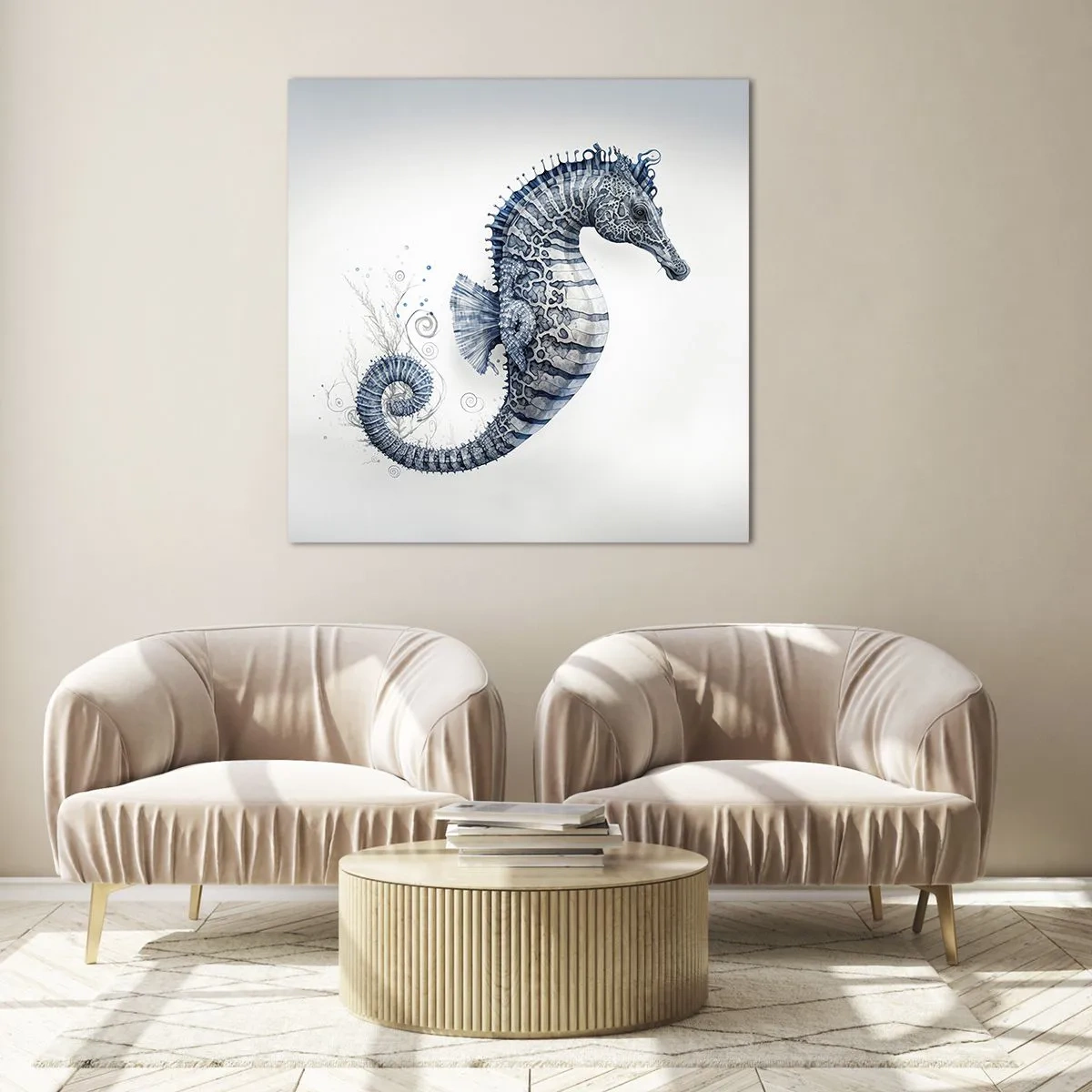 Quadro su vetro - Delicato scherzo di natura - 30x30 cm