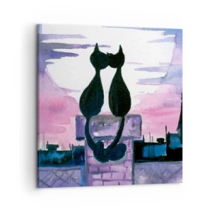 Quadro su tela - Stampe su Tela - Appuntamento sotto la luna - 50x50 cm