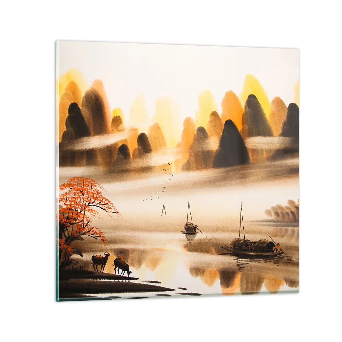 Quadro su vetro - Oltre l'Estremo Oriente - 60x60 cm