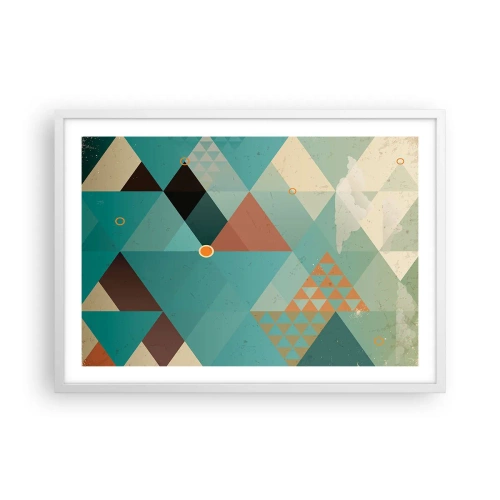 Poster in cornice bianca - Unità della molteplicità, molteplicità dell'unità - 70x50 cm