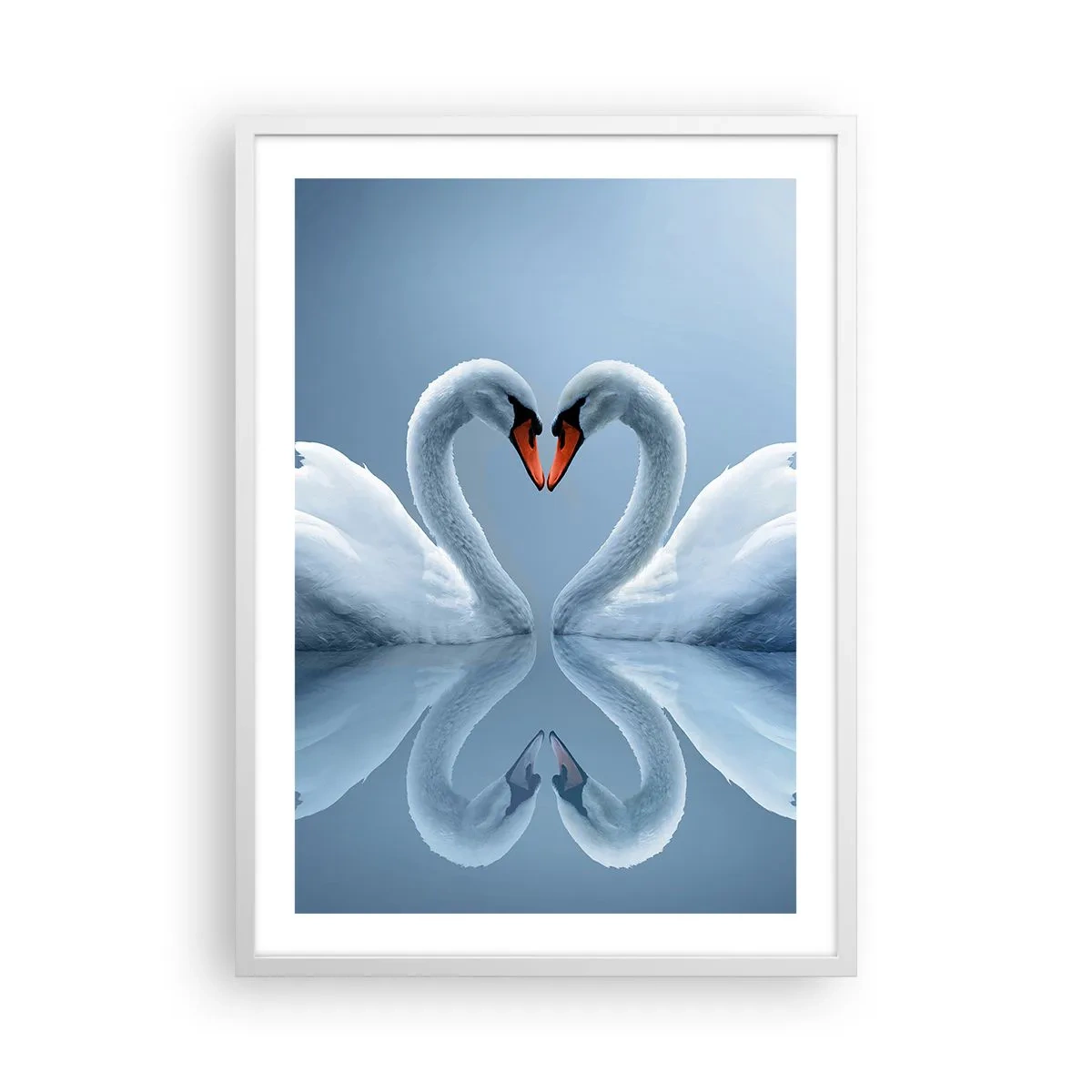 Poster in cornice bianca - Il tempo dell'amore - 50x70 cm