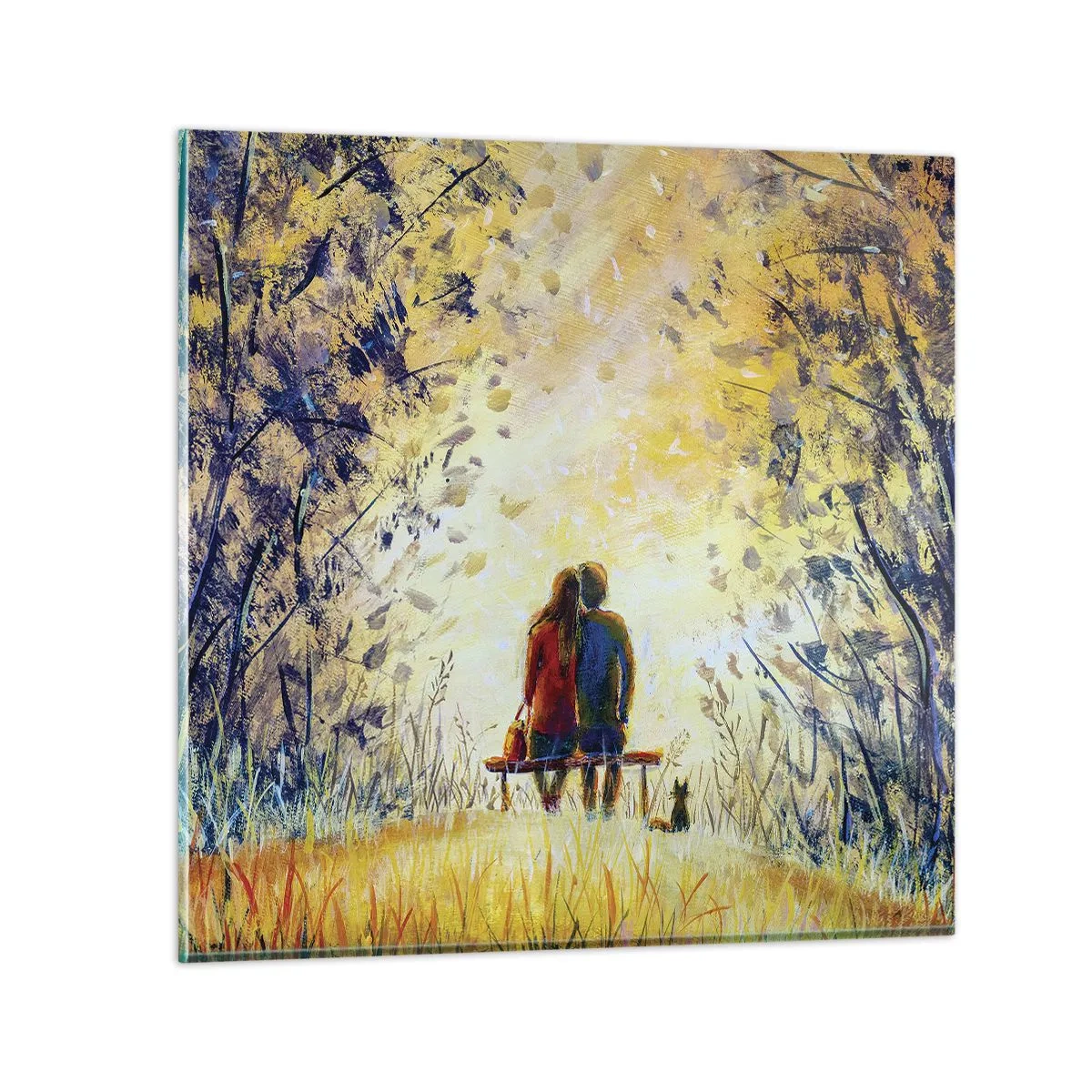Quadro su vetro - Attimo magico - 30x30 cm