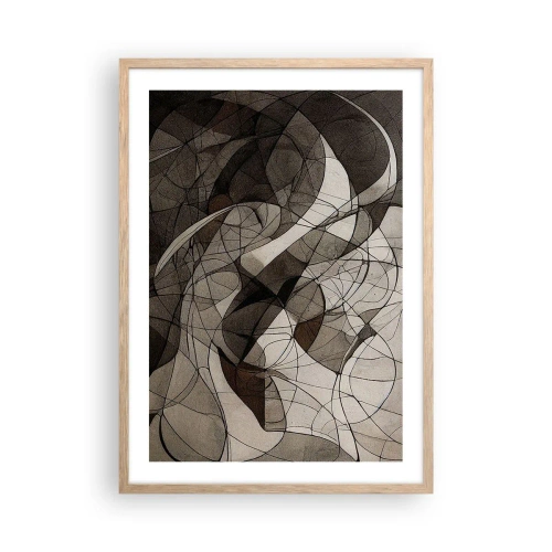 Poster in cornice rovere chiaro - La circolazione dei colori della terra - 50x70 cm