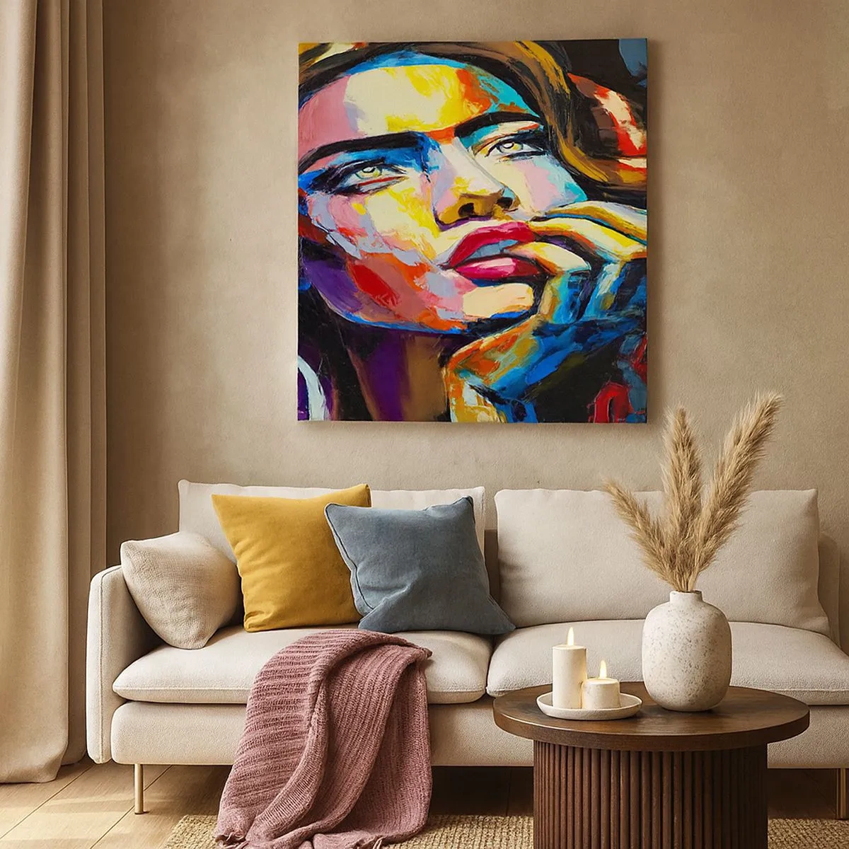 Quadro su tela - Stampe su Tela - I sogni come uccelli planano nel cielo - 30x30 cm