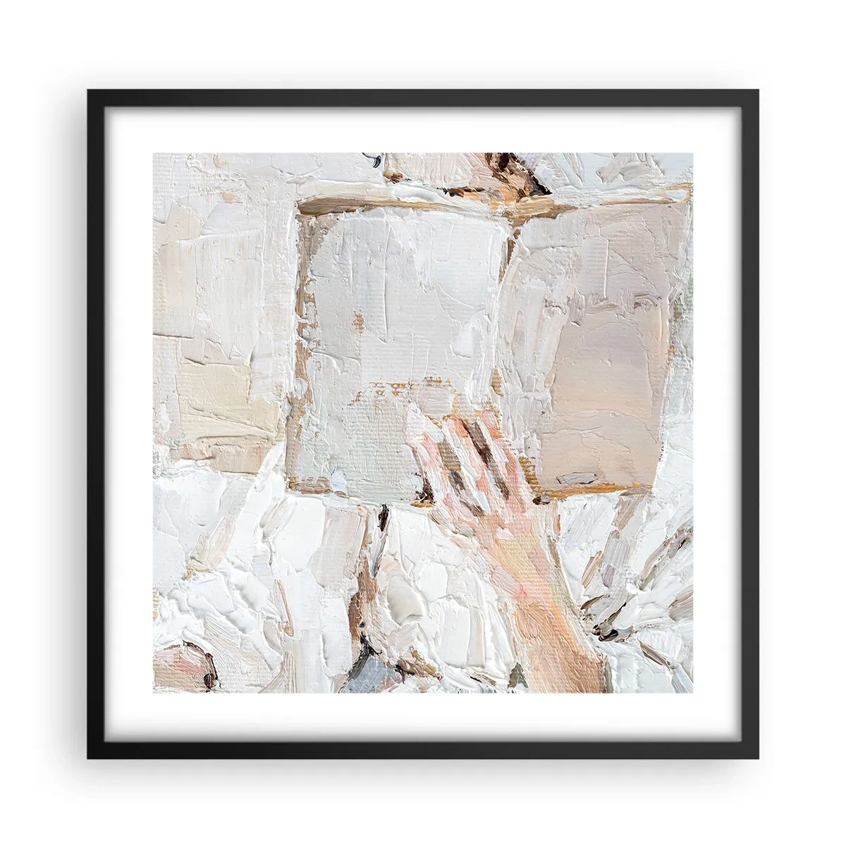 Poster in cornice nera - In un altro mondo - 50x50 cm