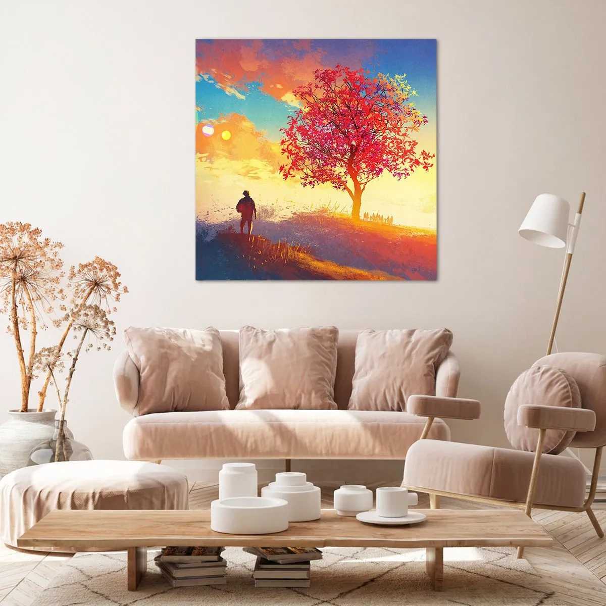 Quadro su tela - Stampe su Tela - Pellegrino alla meta - 40x40 cm