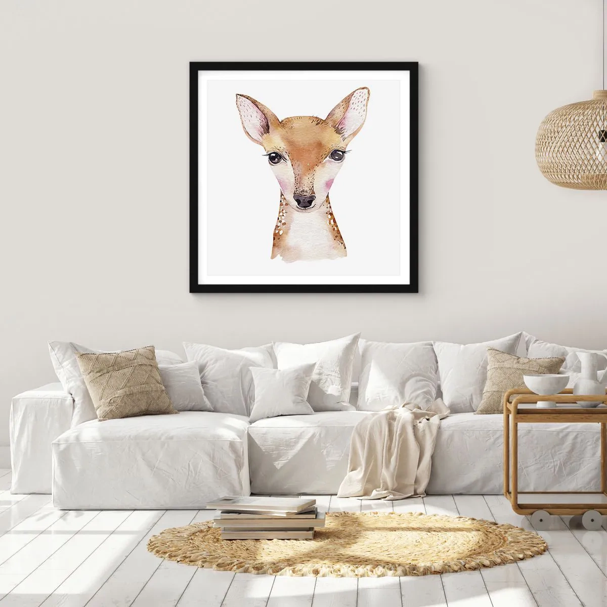 Poster in cornice nera - La natura dell'innocenza - 60x60 cm