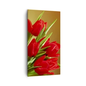 Quadro su tela - Stampe su Tela - Un mazzo di gioia primaverile - 55x100 cm