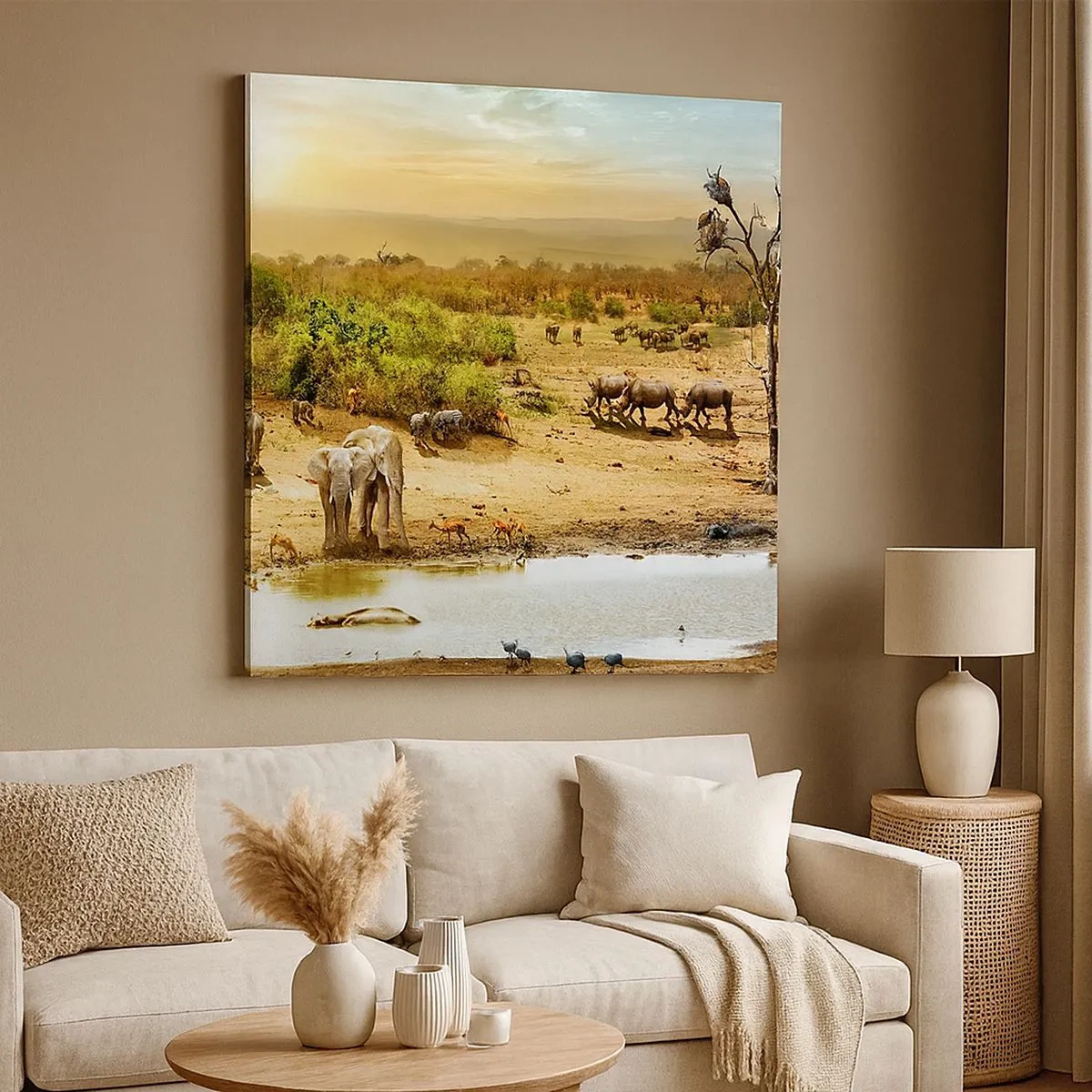 Quadro su tela - Stampe su Tela - "Un fiume usciva da Eden…" - 30x30 cm