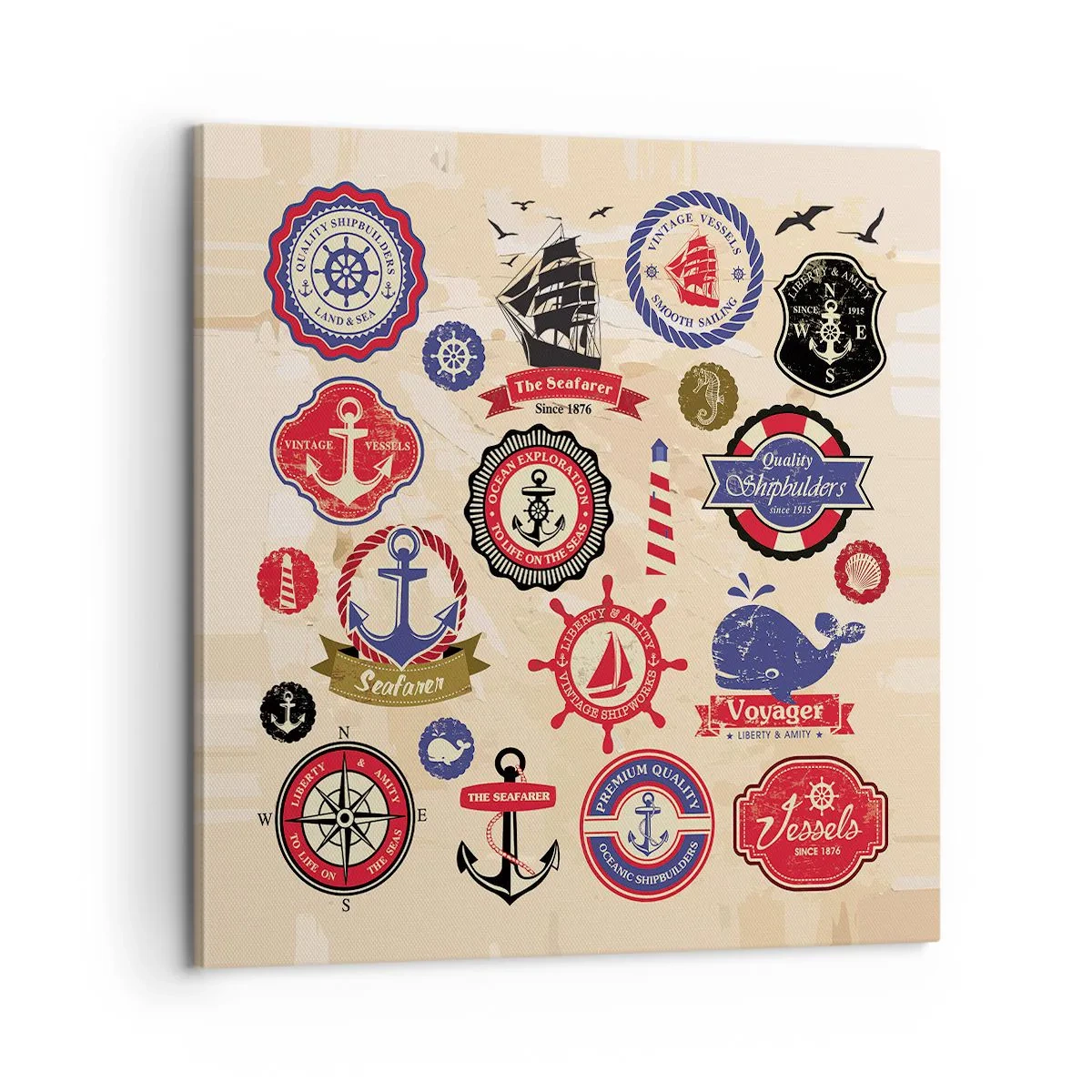 Quadro su tela - Stampe su Tela - Fratellanza di vela - 60x60 cm