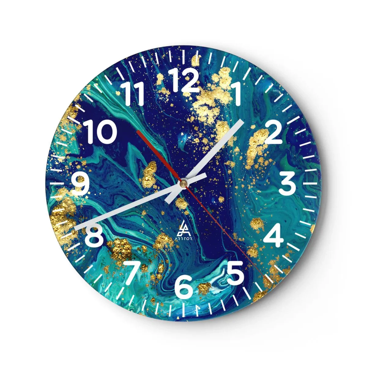 Orologio da parete - Orologio in Vetro - Petali di sole - 40x40 cm