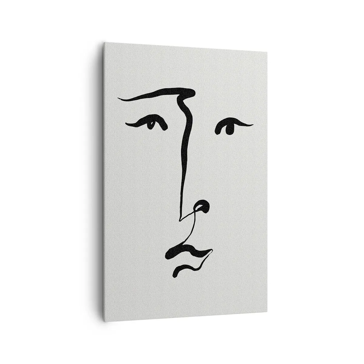 Quadro su tela - Stampe su Tela - Ritratto con un tratto solo - 80x120 cm