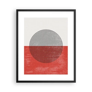Poster in cornice nera - Dritto al centro - 40x50 cm