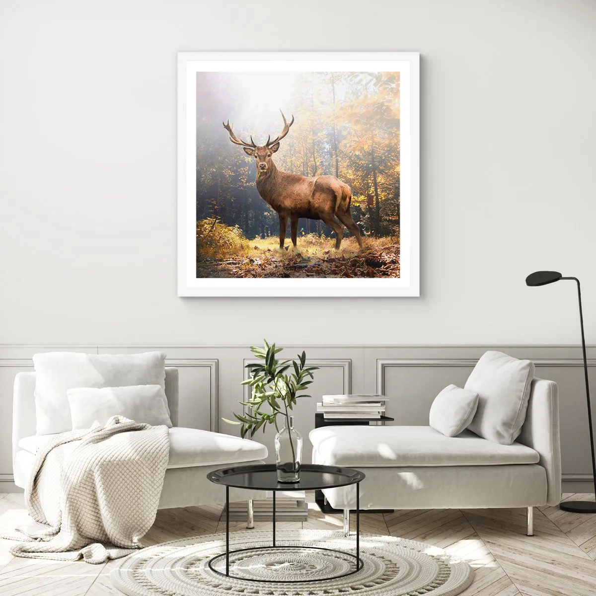 Poster in cornice bianca - Nella piena maestà - 40x40 cm