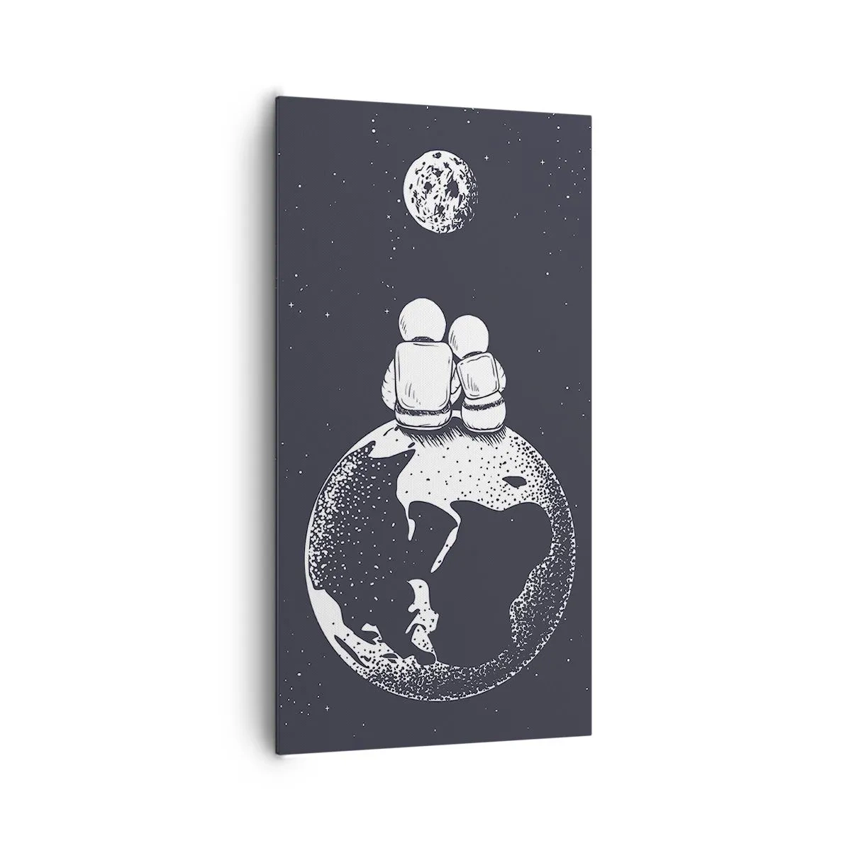 Quadro su tela - Stampe su Tela - Love story cosmica - 65x120 cm