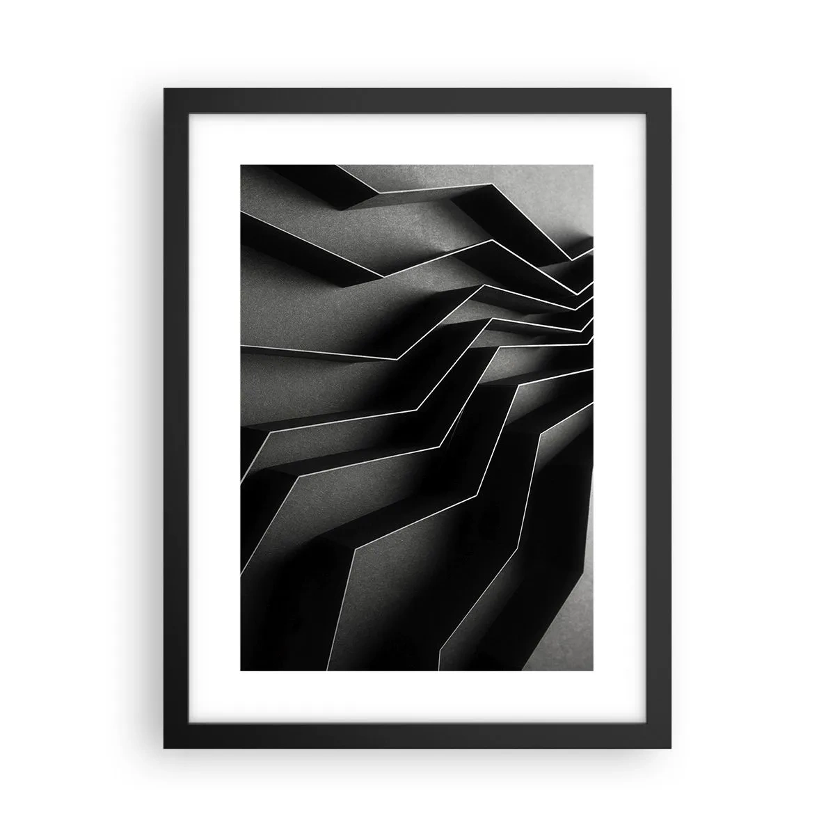 Poster in cornice nera - Ordine tridimensionale - 30x40 cm