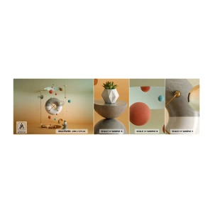 Campione di Fotomurale Adesivo Deluxe Sticker - Tutto può succedere - Astrazione, Surrealismo, 3D - 100x30 cm