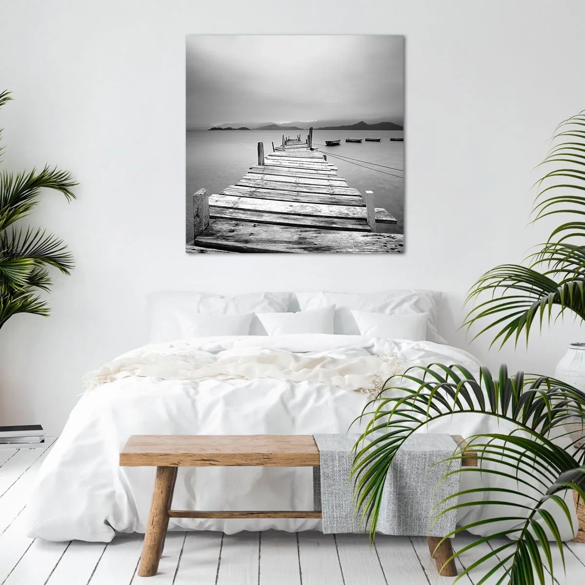 Quadro su tela - Stampe su Tela - Dietro i monti, dietro i mari - 40x40 cm