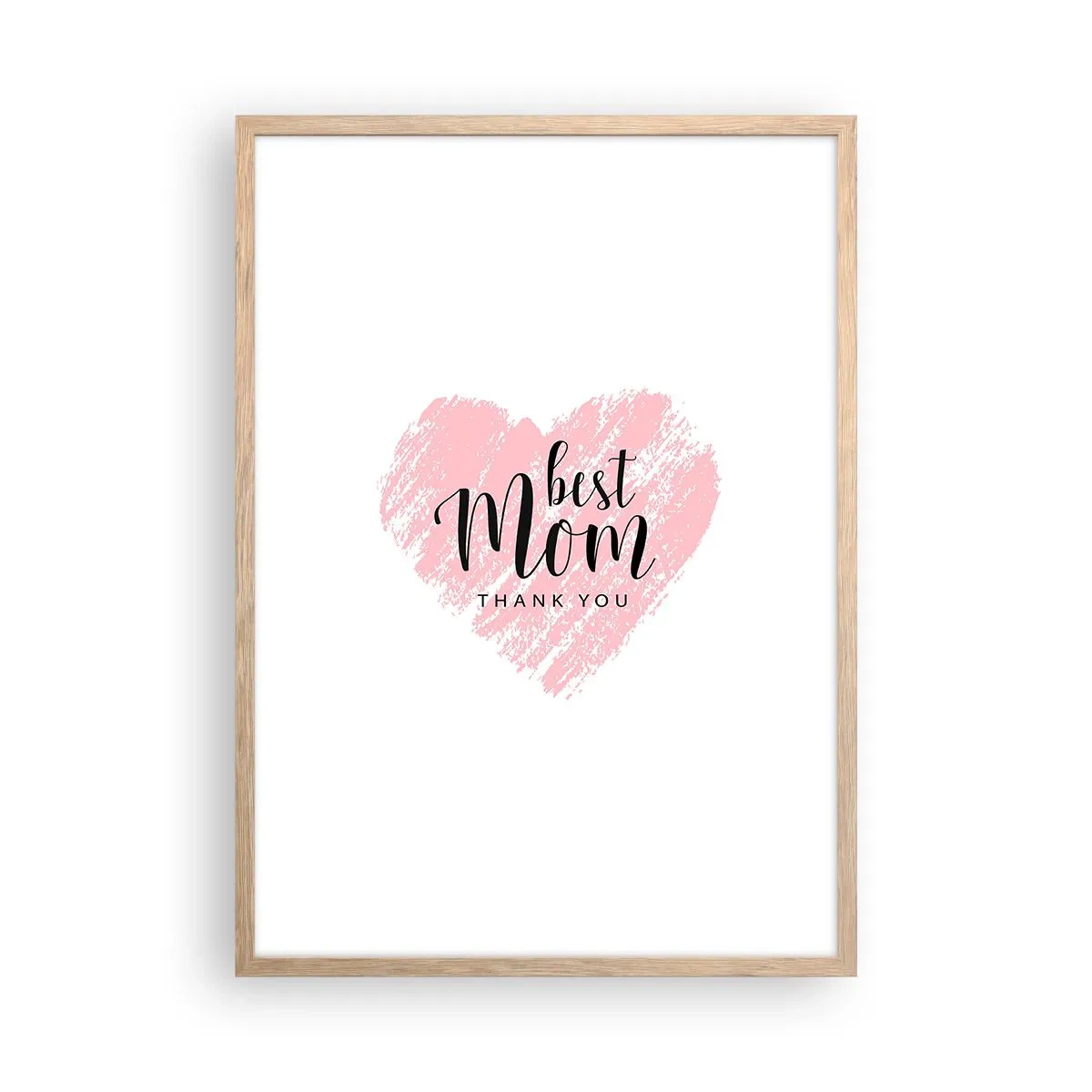 Poster in cornice rovere chiaro - È sempre il momento giusto - 50x70 cm