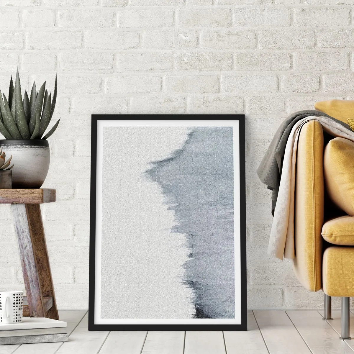 Poster in cornice nera - Iscrizione misteriosa - 30x40 cm