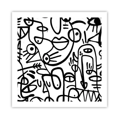 Poster - Volti e miraggi - 60x60 cm