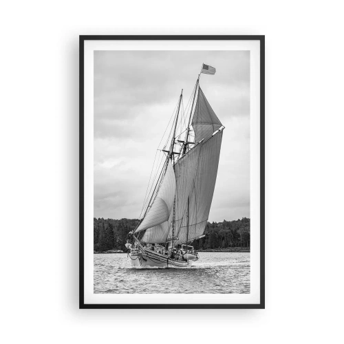 Poster in cornice nera - Sorelle del vento - 61x91 cm