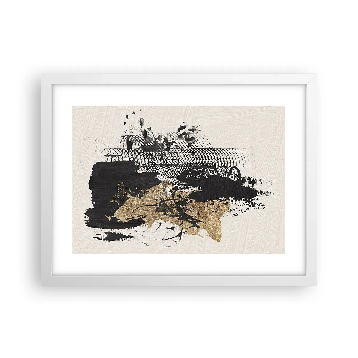 Poster in cornice bianca - Composizione con passione - 40x30 cm