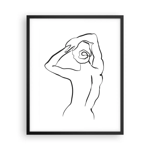 Poster in cornice nera - Nudo mattutino - 40x50 cm