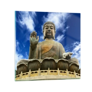 Quadro su vetro - Vivere senza paura - 50x50 cm