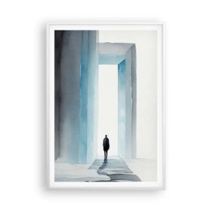 Poster in cornice bianca - Vivi senza limiti - 70x100 cm
