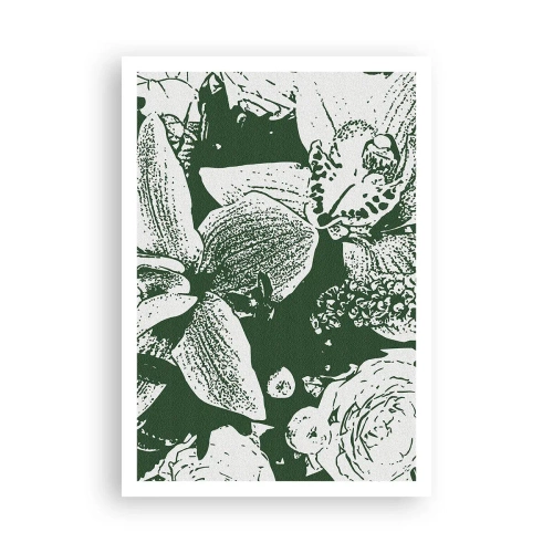 Poster - Bouquet: il mondo del verde - 70x100 cm