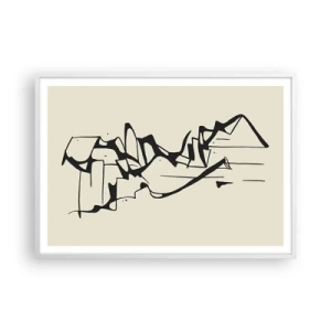 Poster in cornice bianca - Forse è un paesaggio - 100x70 cm