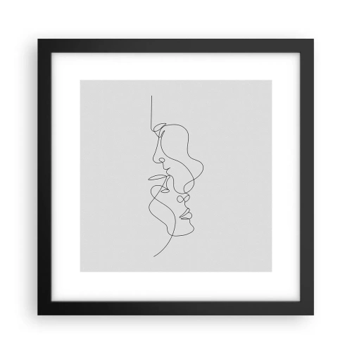 Poster in cornice nera - Il calore dei desideri malinconici - 30x30 cm